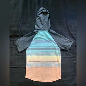 Rustic Blue kids Sunset T-shirt with a hood